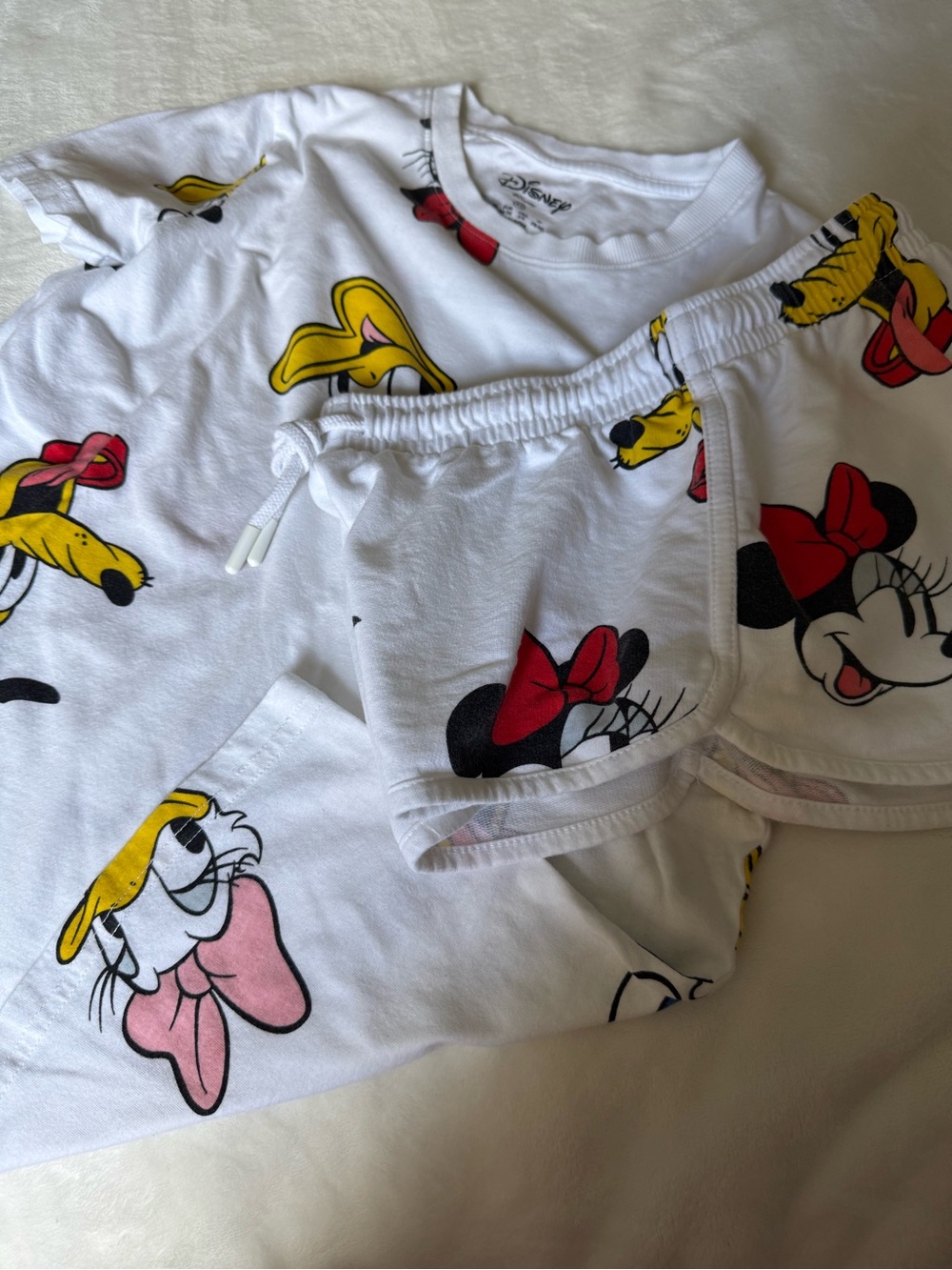Disney Mickey & Friend LTD Edition Women’s 2 Pc Tee and Shorts Matching Set